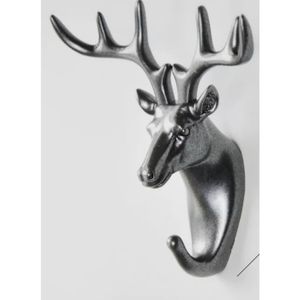 🧡5 ⭐ rated🧡METALLIC BLACK DEER Shaped wall hook